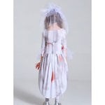 Halloween Party Vampire Bride Dress Kids Cosplay Costumes