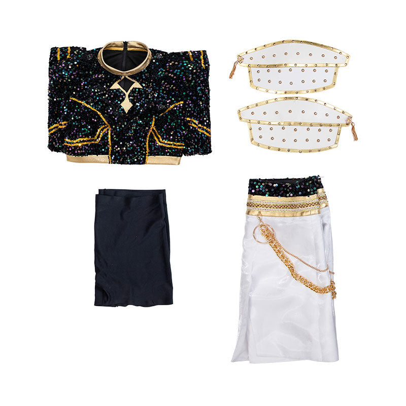 Kpop Demon Hunters Zoey Golden Black Dance Outfit Cosplay Costumes