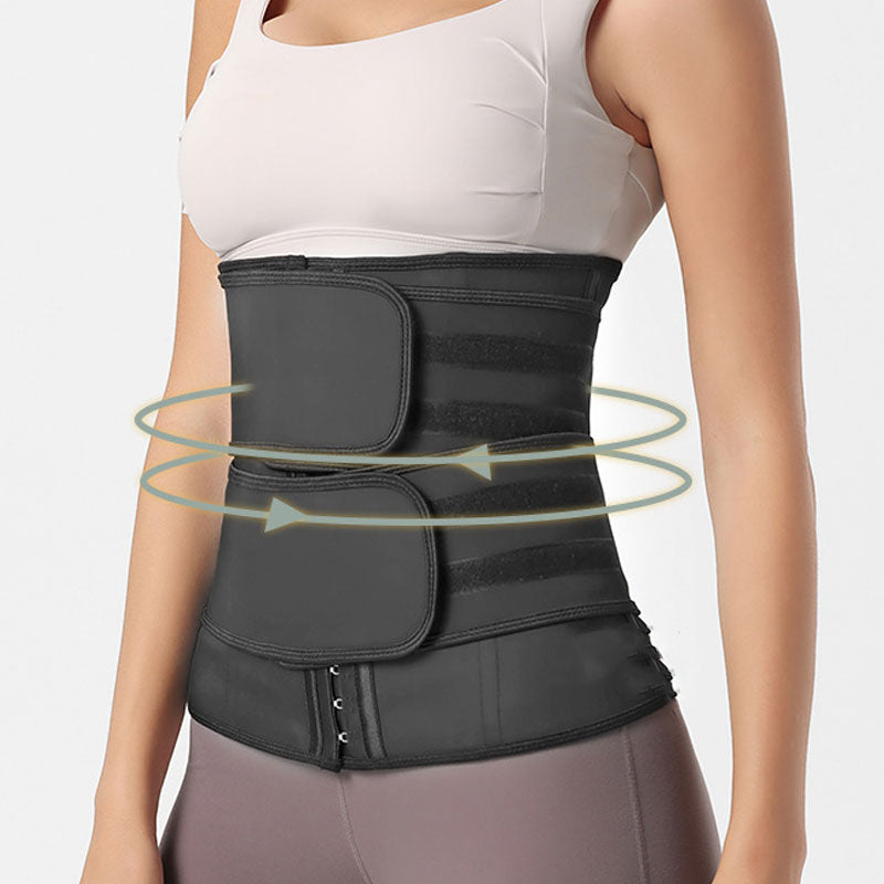 Rubber Sports Fitness Double Belt Waist Belt Corset Cosplay Costumes