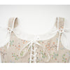 French Court Retro Fishbone Waist Nest Monet Oil Painting Style Corset Cosplay Costumes