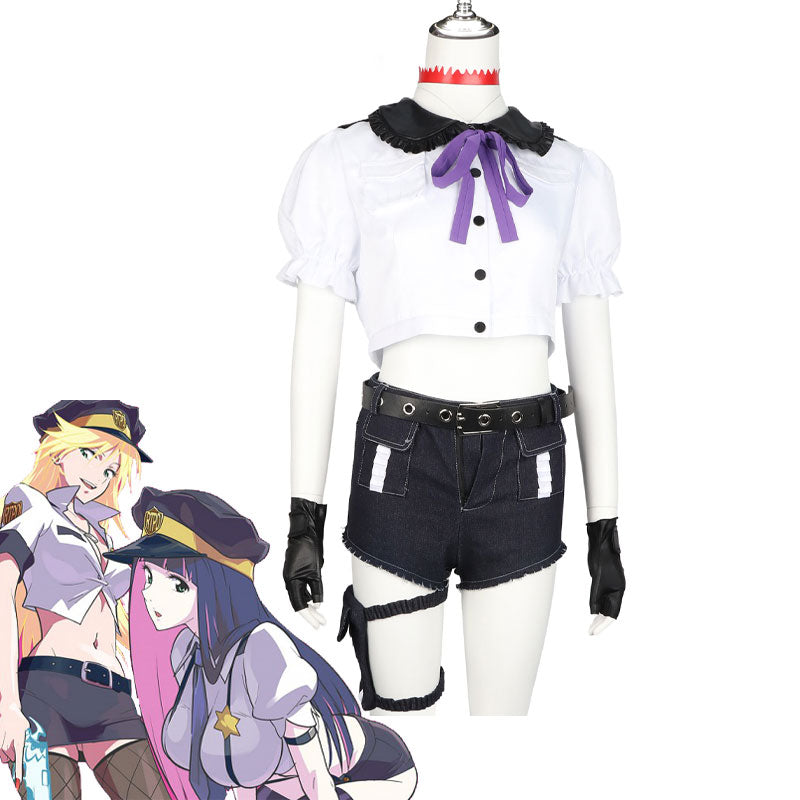 Panty & Stocking With Garterbelt Panty Stocking Police Cosplay Costumes