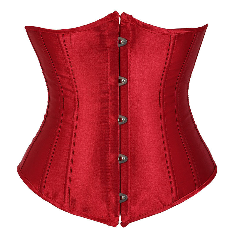European Style Palace Sexy Abdomen Satin Waist Clip Waist Corset Halloween Cosplay Costumes
