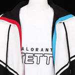 Valorant Jett White Black Coat Cosplay Costume