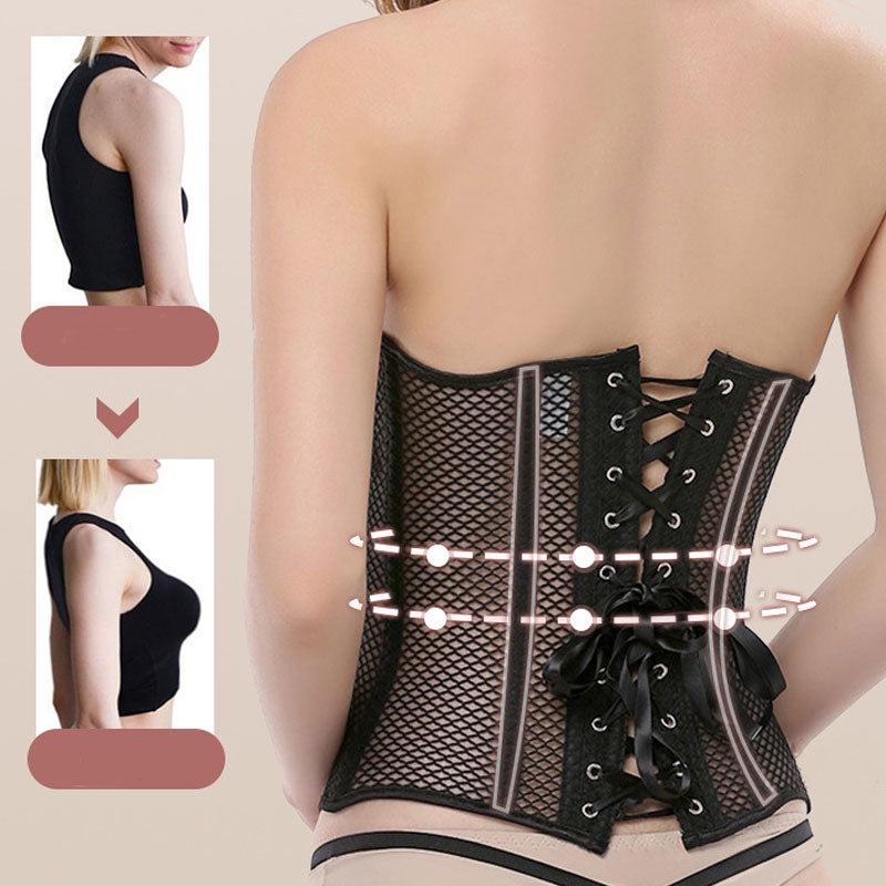 Palace Women's Tummy-control Mesh Breathable Tights Corset Cosplay Costumes