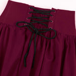 European Medieval Retro Gothic Lace Waist Lace Skirt Halloween Cosplay Costumes