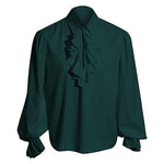 European Style Medieval Victorian Steampunk Ruffled Shirt Halloween Cosplay Costumes