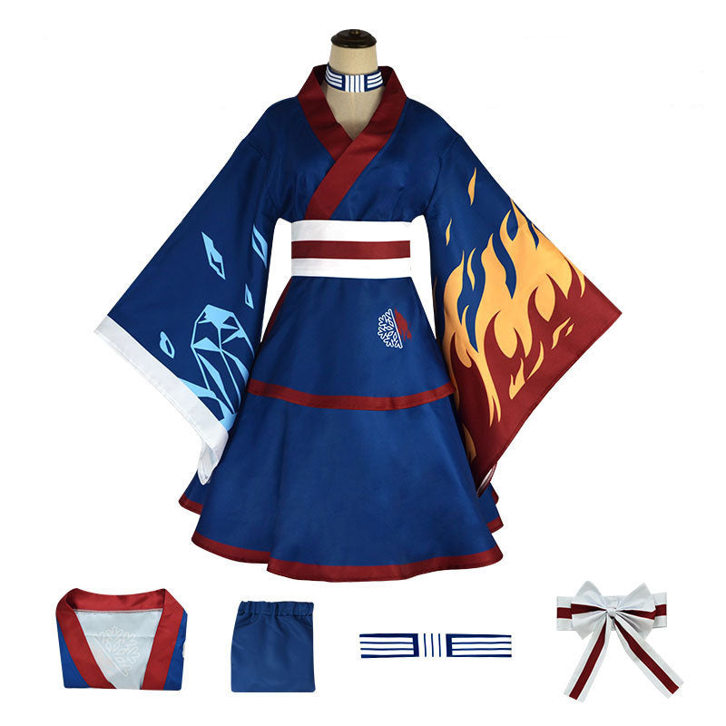 Anime My Hero Academia Shoto Todoroki Kimono Cosplay Costumes