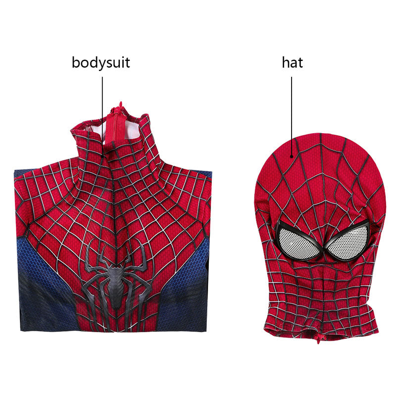 The Amazing Spider-Man Peter Parker Kids Jumpsuits Cosplay Costume