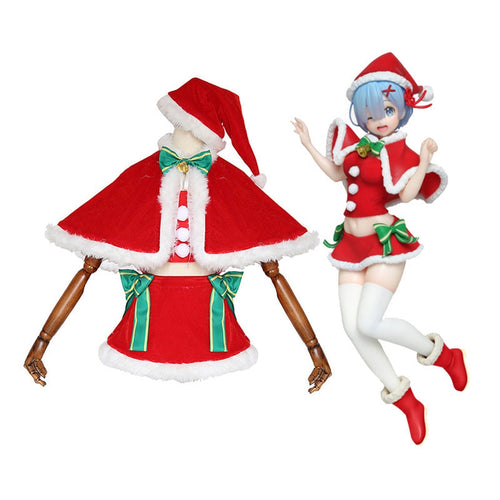Anime Re:Zero Starting Life in Another World Rem Christmas Outfits Cosplay Costume - Cosplay Clans