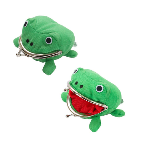 2PCS Naruto Frog Wallet Green Small Change Bag - Cosplay Clans