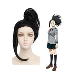 Anime My Hero Academia Momo Yaoyorozu Long Black Cosplay Wigs - Cosplay Clans