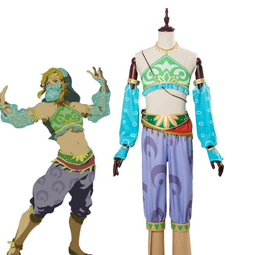 The Legend of Zelda Breath of the Wild Gerudo Link Halloween Cosplay Costume - Cosplay Clans