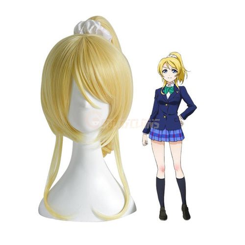 Anime LoveLive! Ayase Eli Long Blonde Cosplay Wigs - Cosplay Clans