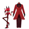 Hazbin Hotel Alastor Red Uniform Outfit Full Set Halloween Cosplay Costumes - Cosplay Clans