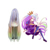 Anime No Game No Life Shiro Long Mixed Blue Cosplay Wigs - Cosplay Clans