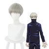 Anime Jujutsu Kaisen Toge Inumaki Short Grey Cosplay Wigs - Cosplay Clans