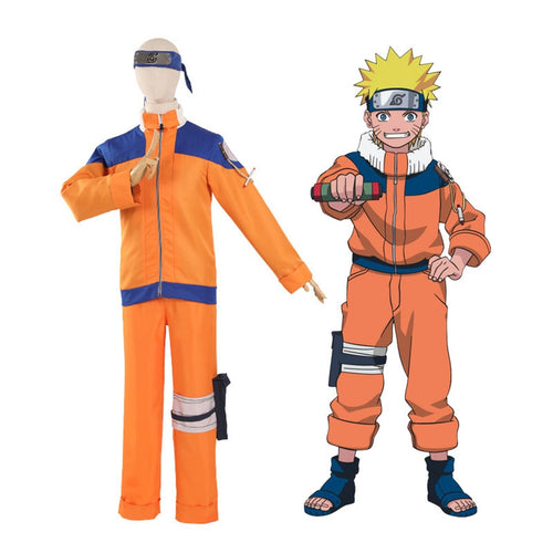 Anime Naruto Young Naruto Uzumaki Oufits Cosplay Costume - Cosplay Clans