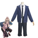 Anime Chainsaw Man Power Blue Halloween Cosplay Costumes