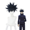 Anime Jujutsu Kaisen Megumi Fushiguro Short Dark Blue Cosplay Wigs - Cosplay Clans