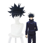 Anime Jujutsu Kaisen Megumi Fushiguro Short Dark Blue Cosplay Wigs - Cosplay Clans