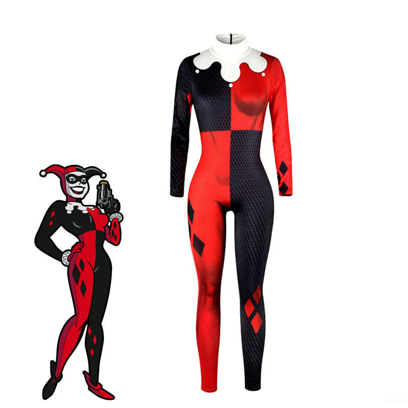 Movie The Suicide Squad Birds of Prey Harley Quinn Ribbon Outfits Cosplay Costumes - Cosplay Clans