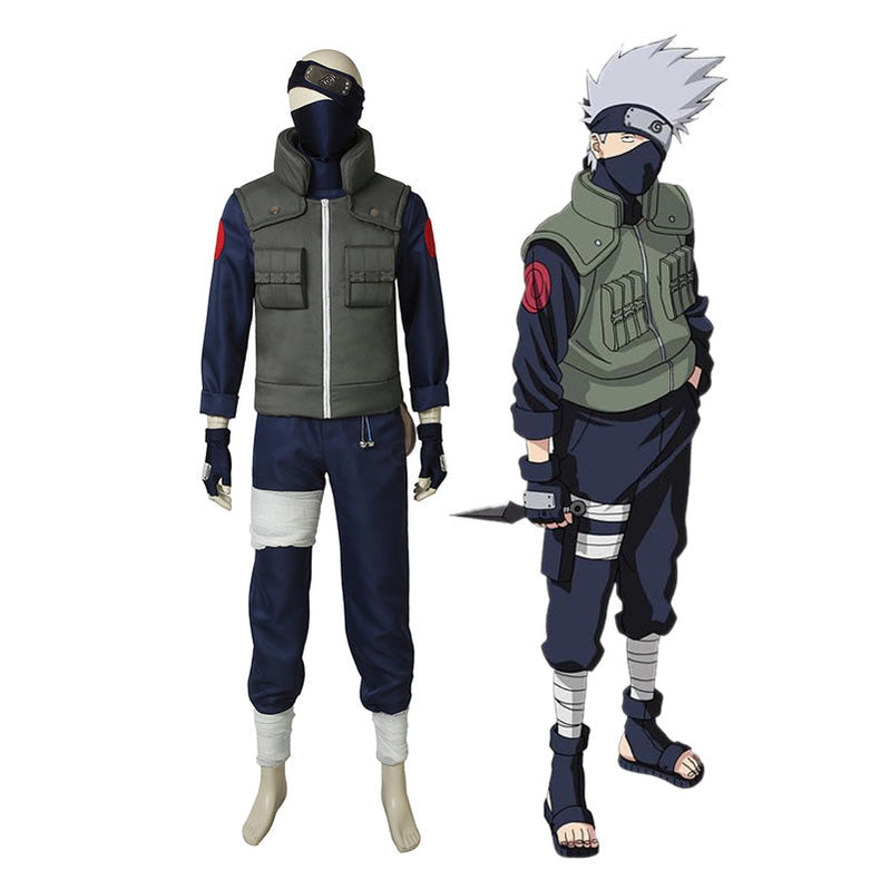 Anime Naruto Sixth Hokage Kakashi Hatake Outfits Cosplay Costume - Cosplay Clans