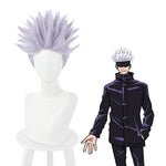 Anime Jujutsu Kaisen Satoru Gojo Short Purple Cosplay Wigs - Cosplay Clans