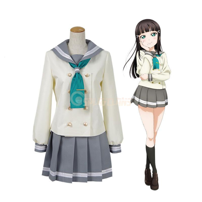 LoveLive!Sunshine!! Kurosawa Dia and Aqours All Members Autumn And Winter School Uniform Cosplay Costume - Cosplay Clans