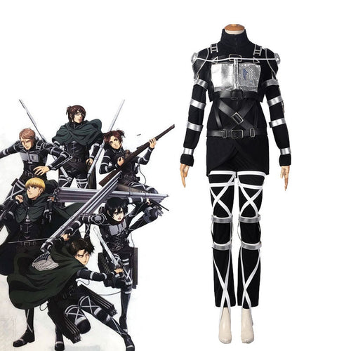 Attack on Titan 4 The Final Season Rivaille Superhero Outfit Shingeki no Kyojin Team Armour Uniform Halloween Cosplay Costumes - Cosplay Clans