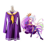 Anime No Game No Life Shiro Purple Uniform Cosplay Costume - Cosplay Clans