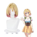 Anime Rent-A-Girlfriend Mami Nanami Short Yellow Gradient Pink Cosplay Wigs - Cosplay Clans