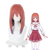 Anime Rent-A-Girlfriend Sumi Sakurasawa Long Red Gradient Purple Cosplay Wigs - Cosplay Clans