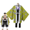 Anime Demon Slayer Kimetsu no Yaiba Gyomei Himejima Fullset Cosplay Costumes - Cosplay Clans