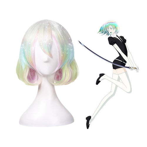 Anime Land of the Lustrous Diamond Short Colorful Cosplay Wigs - Cosplay Clans