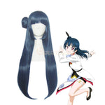 Anime LoveLive!Sunshine!! Tsushima Yoshiko Long Mixed Blue Cosplay Wigs - Cosplay Clans