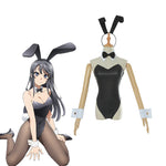 Anime Seishun Buta Yarou wa Bunny Girl Senpai no Yume wo Minai Mai Sakurajima Bunny Girl Jumpsuits Cosplay Costumes - Cosplay Clans