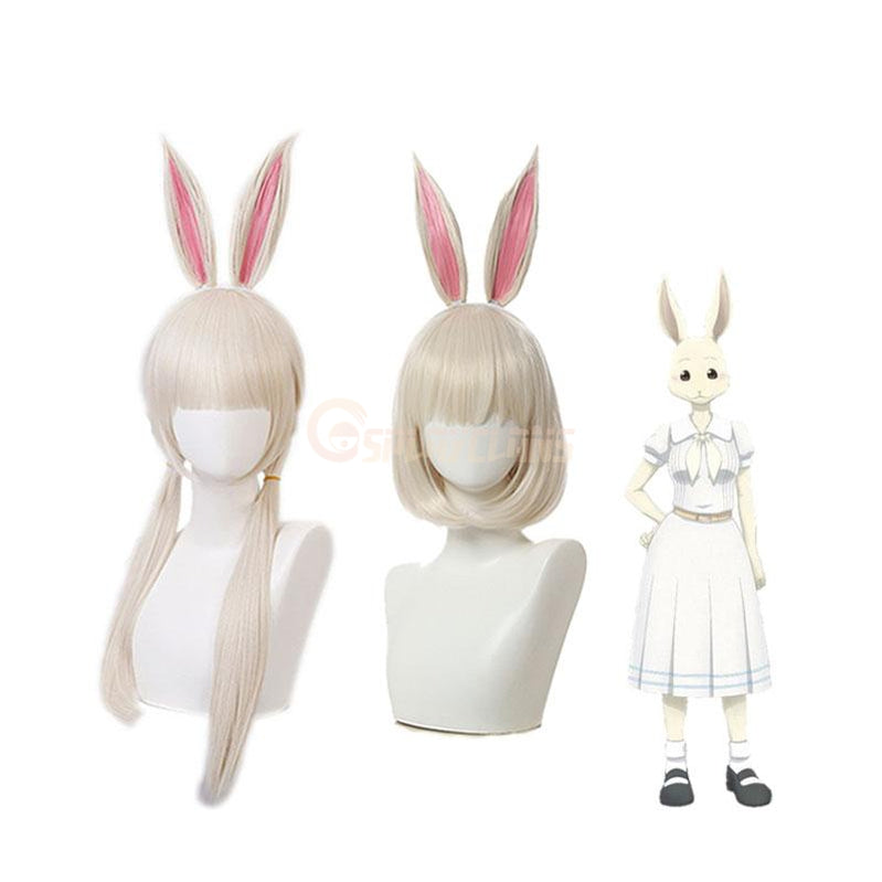 Anime Beastars Haru Short Long Silver Cosplay Wigs - Cosplay Clans