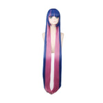Panty & Stocking with Garterbelt Stocking Blue Mixed Red 120cm Long Straight Cosplay Wigs - Cosplay Clans