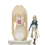 Anime Violet Evergarden Violet Evergarden Blonde 60cm Short Cosplay Wig - Cosplay Clans