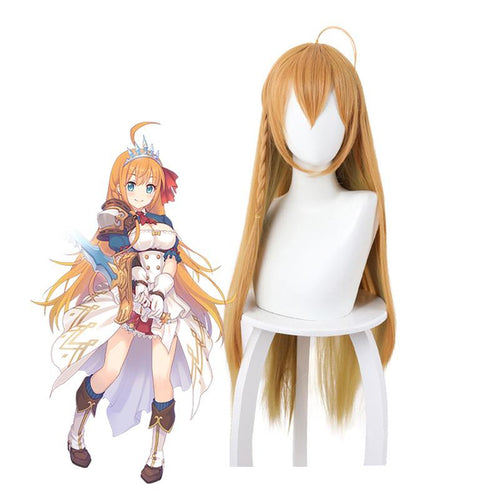 Princess Connect! Re:Dive Eustiana Von Astrea Yellow Gradient 90cm Long Straight Cosplay Wigs - Cosplay Clans