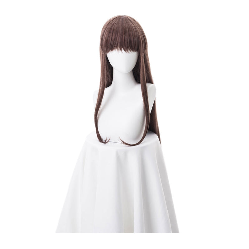 Anime Fruits Basket Tohru Honda 85cm Long Straight Brown Bangs Cosplay Wigs - Cosplay Clans