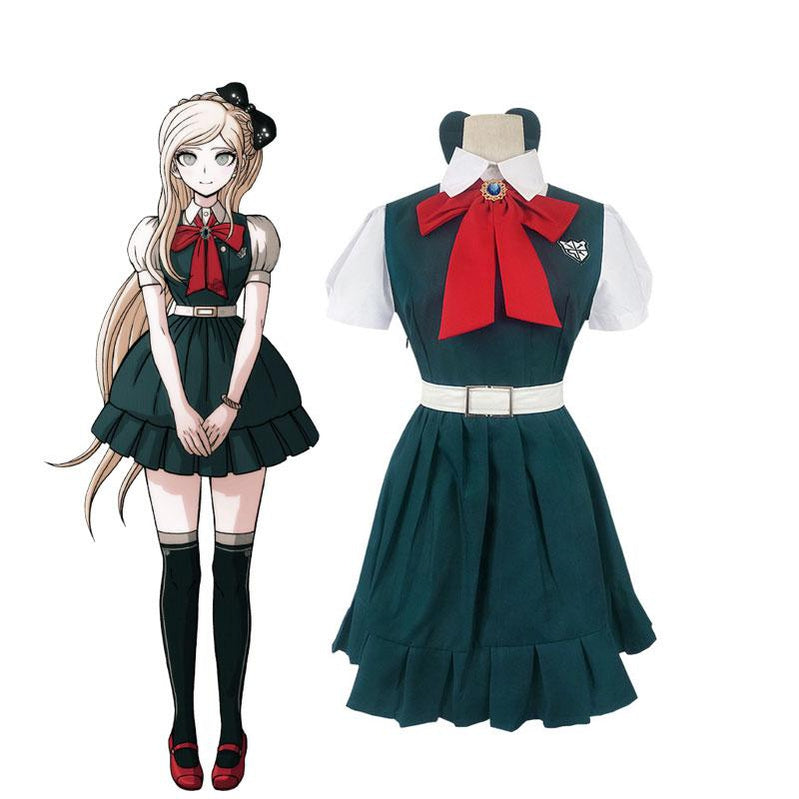 Danganronpa 2 Sonia Nevermind Halloween Short Sleeve Uniform Cosplay Costumes - Cosplay Clans