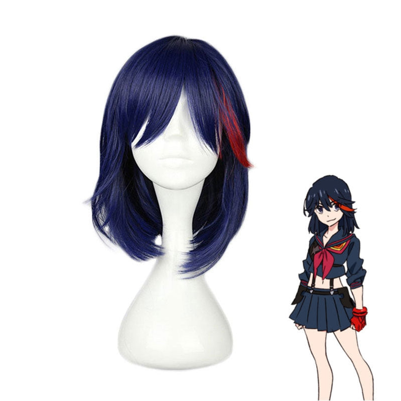 Anime KILL la KILL Matoi Ryuuko Short Dark Blue Cosplay Wigs - Cosplay Clans