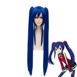 Anime Fairy Tail Wendy Marvell Dark Blue Long Cosplay Wigs - Cosplay Clans