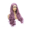 Multi-size Women Lace Front Wigs Long Curly Mixed Purple Cosplay Wigs - Cosplay Clans