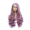 Multi-size Women Lace Front Wigs Long Curly Mixed Purple Cosplay Wigs - Cosplay Clans