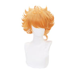 Anime The Promised Neverland Emma Short Orange Cosplay Wigs - Cosplay Clans