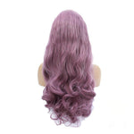 Multi-size Women Lace Front Wigs Long Curly Mixed Purple Cosplay Wigs - Cosplay Clans