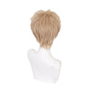 Anime One Punch Man Genos Demon Cyborg Short Khaki Cosplay Wigs - Cosplay Clans