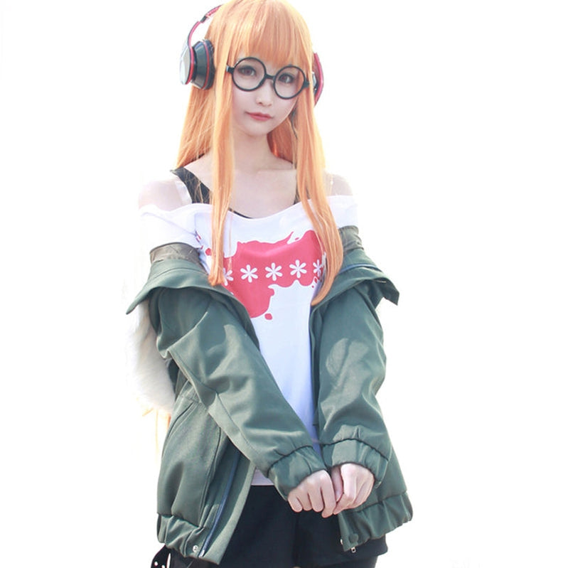 Anime Persona 5 Futaba Sakura Jacket Uniform Cosplay Costumes - Cosplay Clans